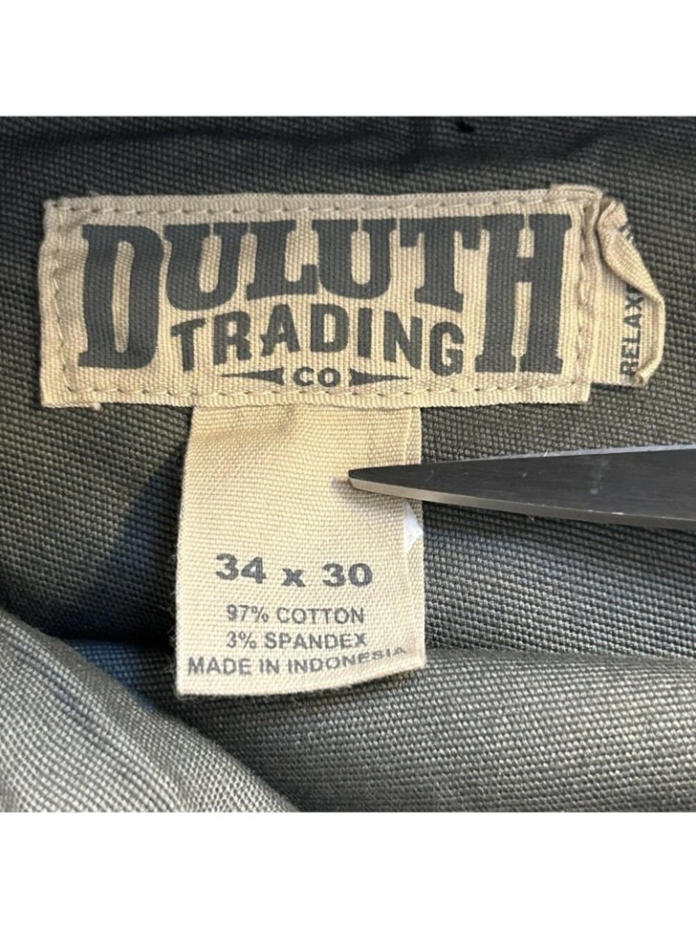 Duluth Trading Pants Mens 34x29 Gray DuluthFlex Fire Hose Relaxed Cargo Stretch - Picture 4 of 11